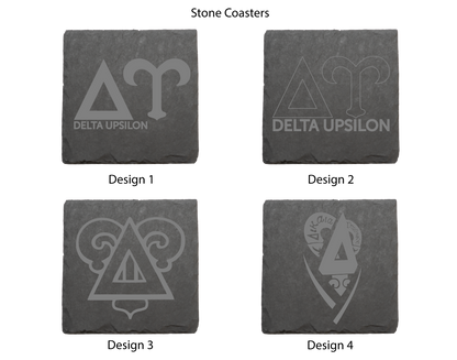 Delta Upsilon Stone Coasters - 4-Pack