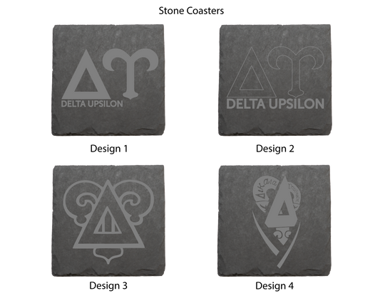 Delta Upsilon Stone Coasters - 4-Pack