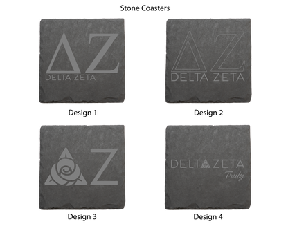 Delta Zeta Stone Coasters - 4-Pack