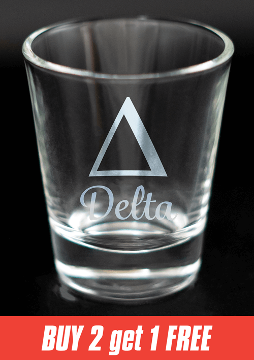 Greek Letter Shot Glasses