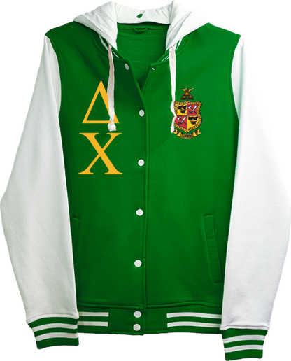Delta Chi Varsity Hooded Sweatshirt