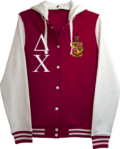 Delta Chi Varsity Hooded Sweatshirt
