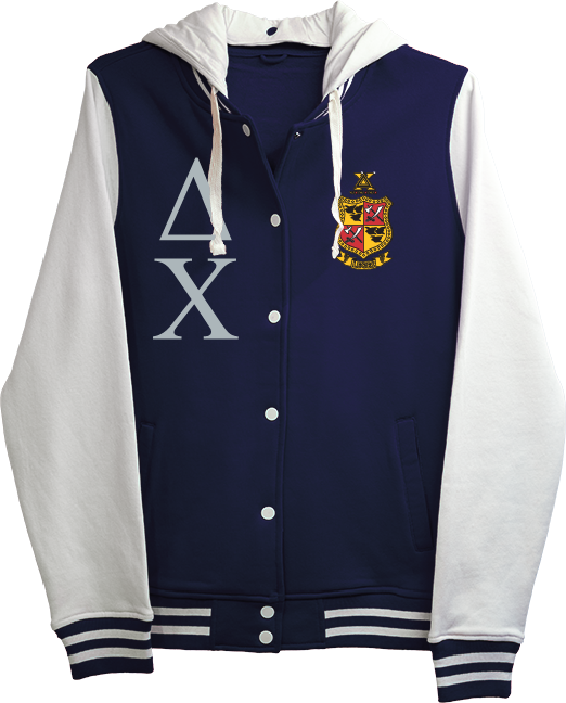 Delta Chi Varsity Hooded Sweatshirt