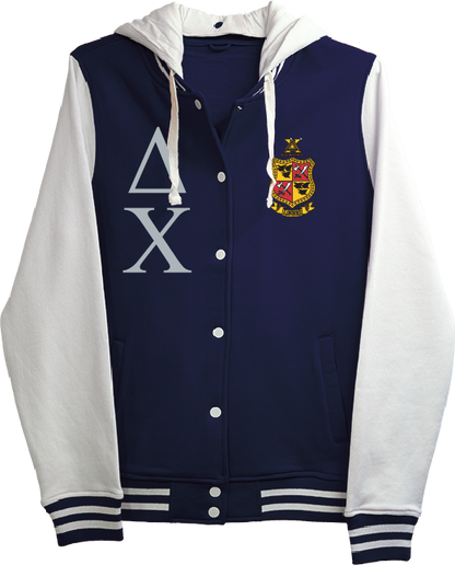 Delta Chi Varsity Hooded Sweatshirt