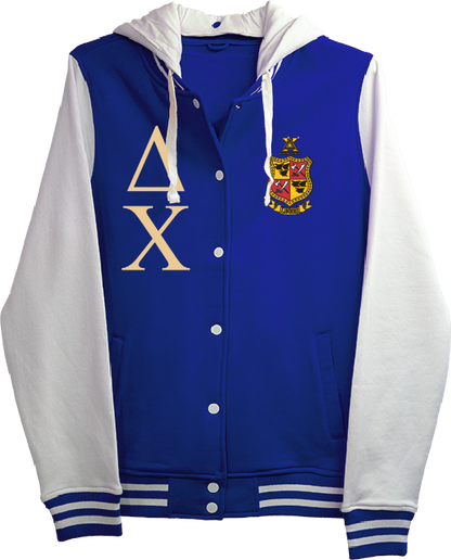Delta Chi Varsity Hooded Sweatshirt