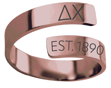 Delta Chi Year and Letters Rings