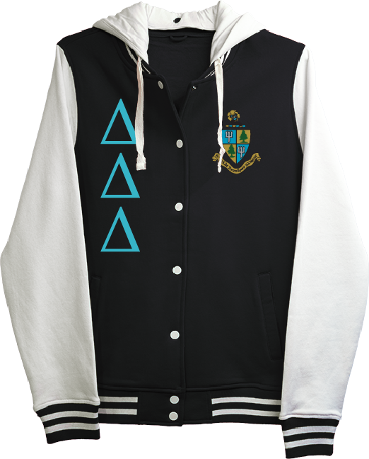 Delta Delta Delta Varsity Hooded Sweatshirt