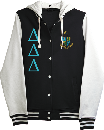 Delta Delta Delta Varsity Hooded Sweatshirt