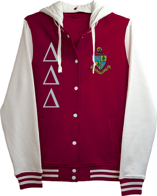 Delta Delta Delta Varsity Hooded Sweatshirt