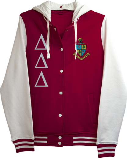 Delta Delta Delta Varsity Hooded Sweatshirt
