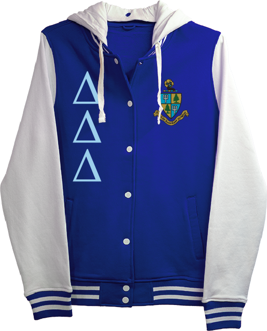 Delta Delta Delta Varsity Hooded Sweatshirt