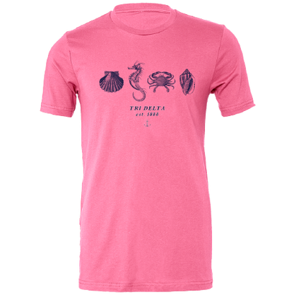 Delta Delta Delta Nautical Graphic T-Shirts