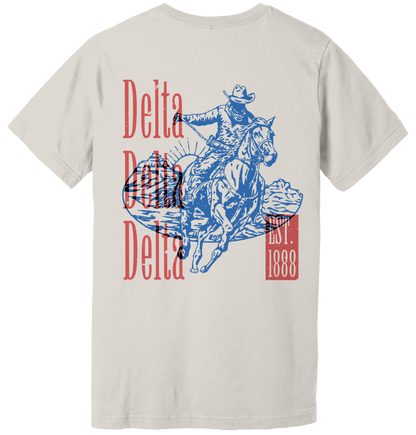Delta Delta Delta Cowboy Graphic T-Shirt