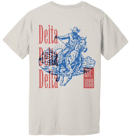 Delta Delta Delta Cowboy Graphic T-Shirt