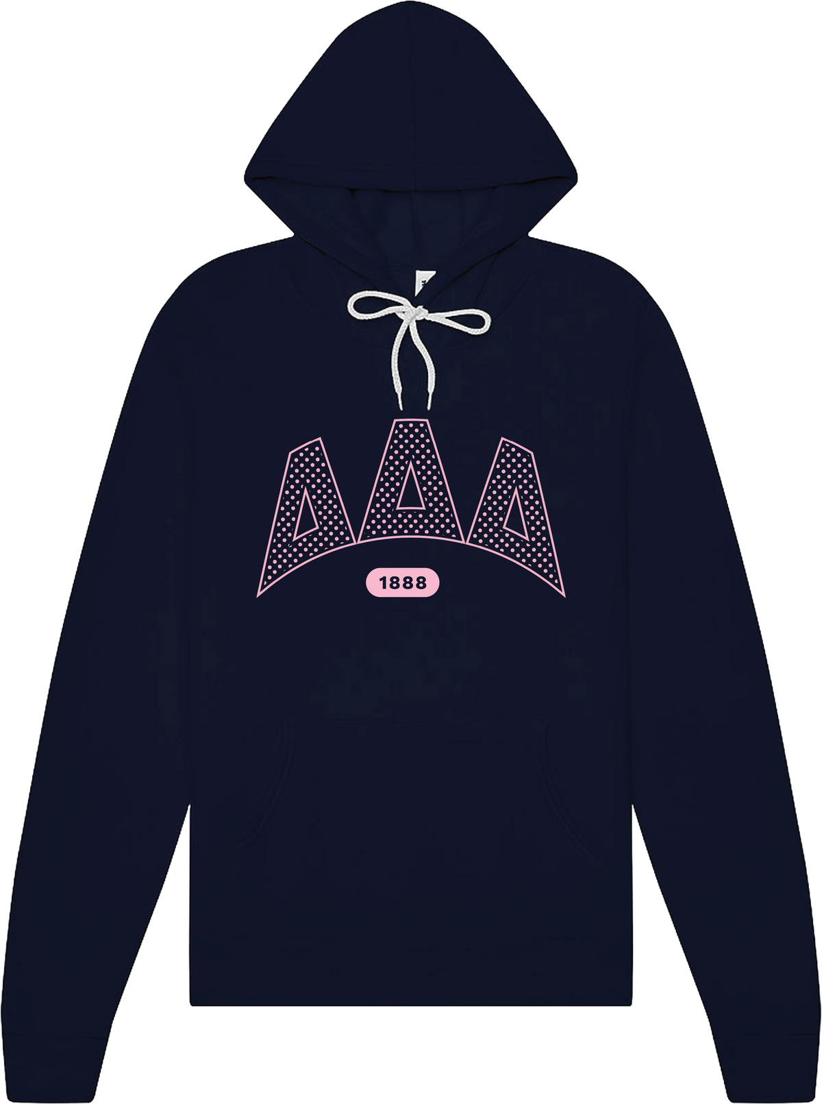 Delta Delta Delta Varsity Polka Dot Hoodie