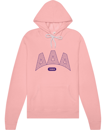 Delta Delta Delta Varsity Polka Dot Hoodie
