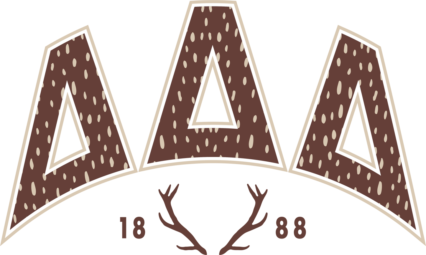Delta Delta Delta Fawn Print Varsity Hoodie