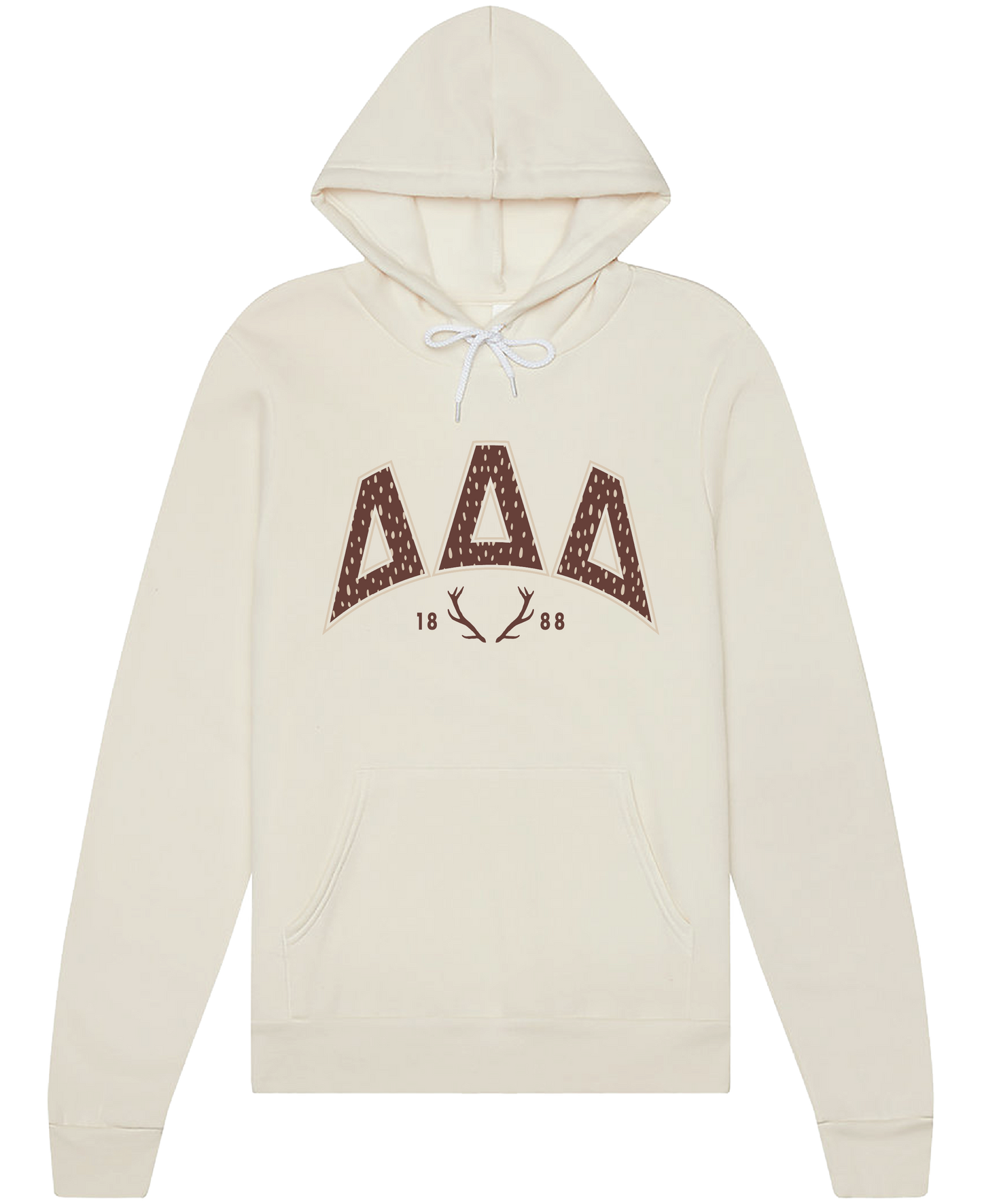 Delta Delta Delta Fawn Print Varsity Hoodie