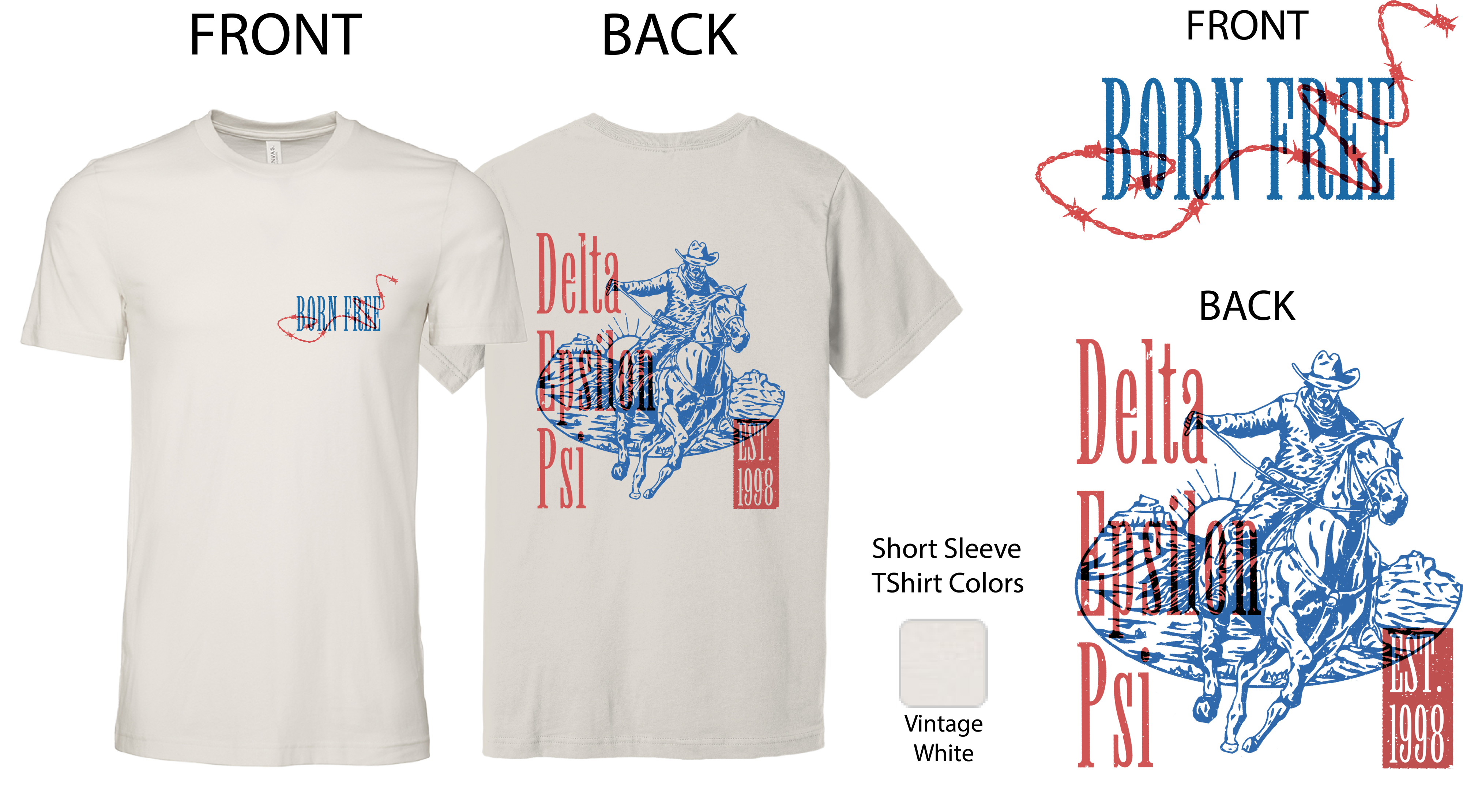 Delta Epsilon Psi Cowboy Graphic T-Shirt