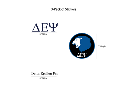 Delta Epsilon Psi Stickers