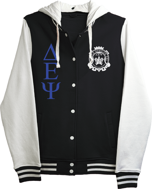 Delta Epsilon Psi Varsity Hooded Sweatshirt