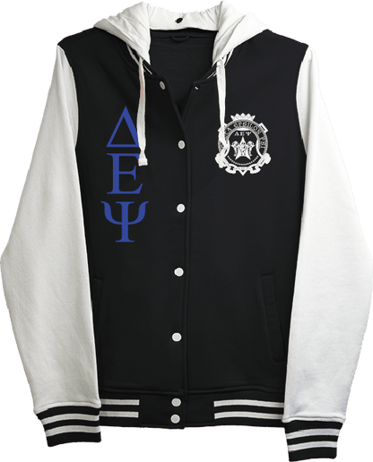 Delta Epsilon Psi Varsity Hooded Sweatshirt