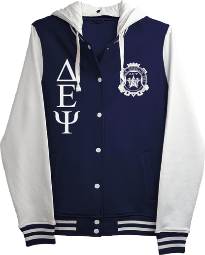 Delta Epsilon Psi Varsity Hooded Sweatshirt
