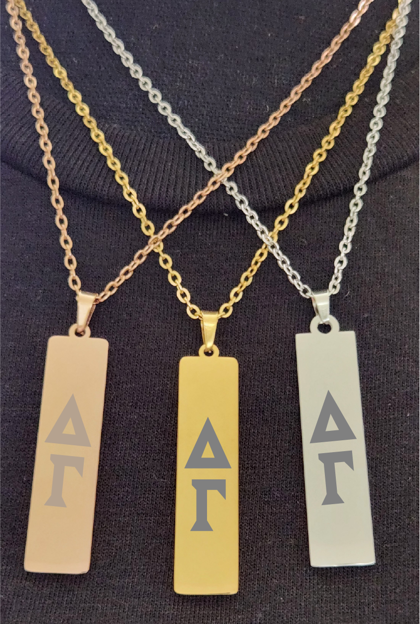 Delta Gamma Lettered Necklaces