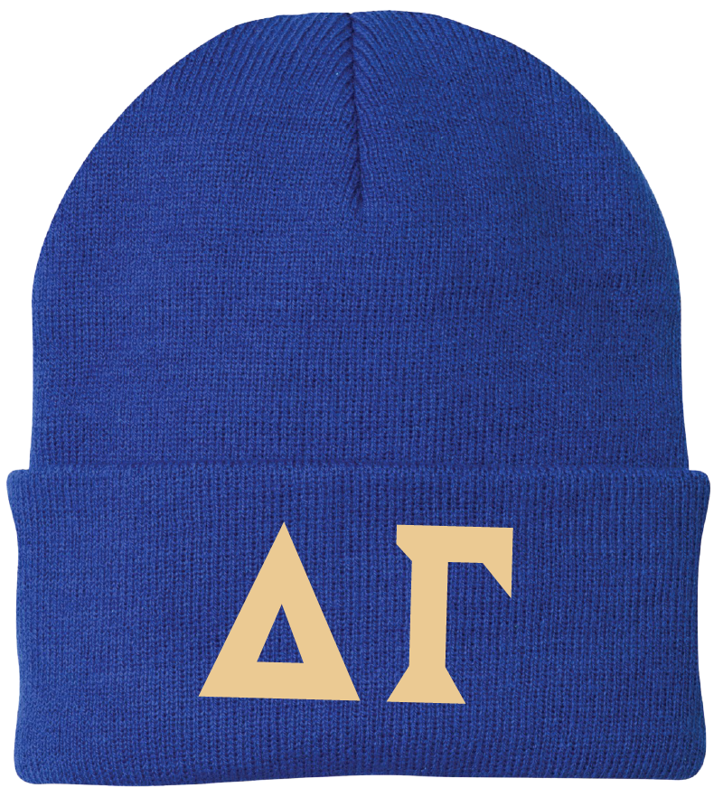 Delta Gamma Lettered Beanies