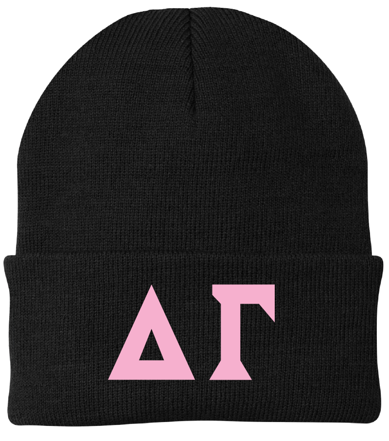 Delta Gamma Lettered Beanies