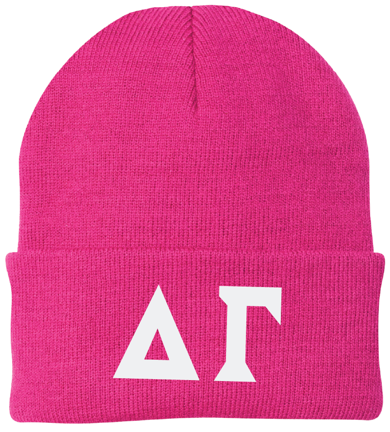 Delta Gamma Lettered Beanies