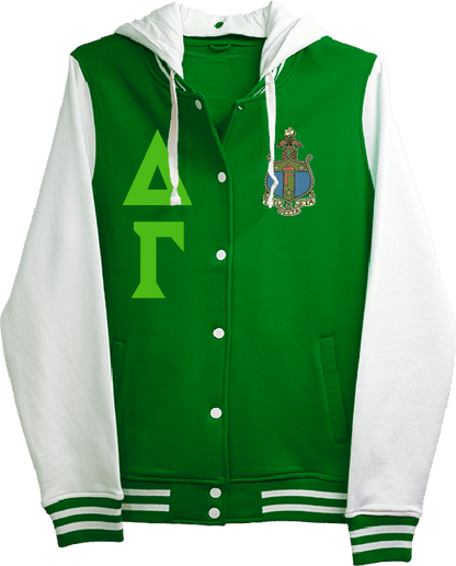 Delta Gamma Varsity Hooded Sweatshirt