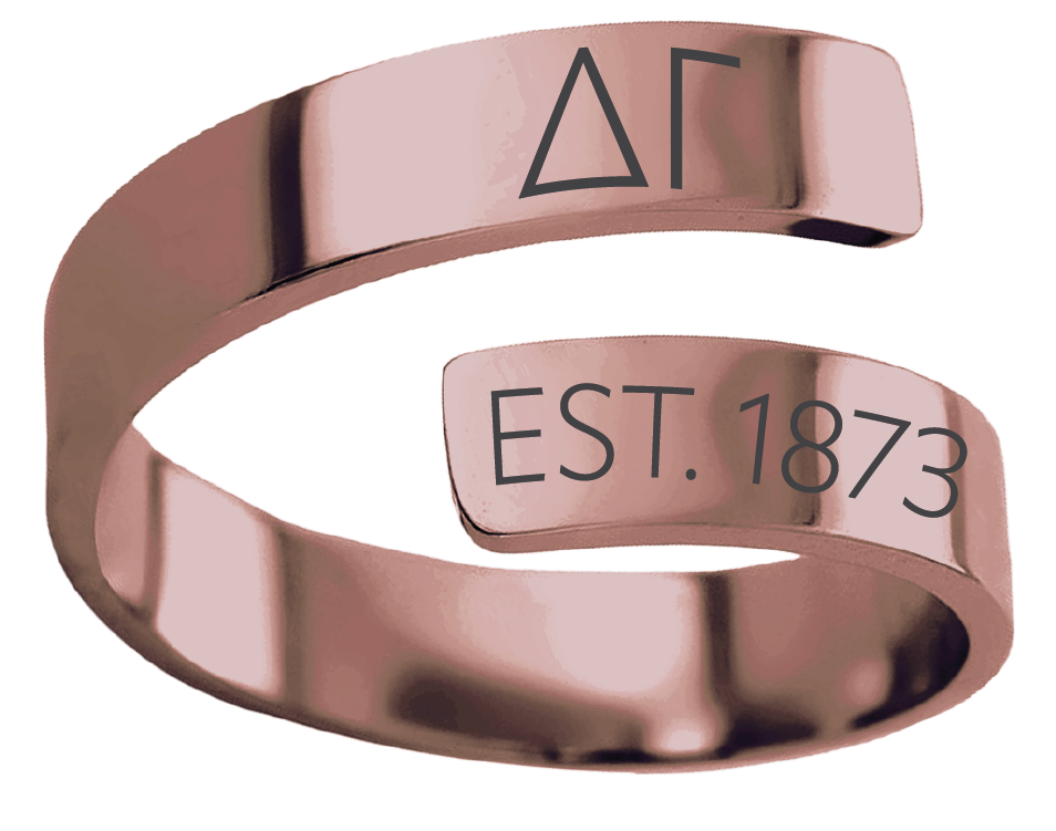 Delta Gamma Year and Letters Rings
