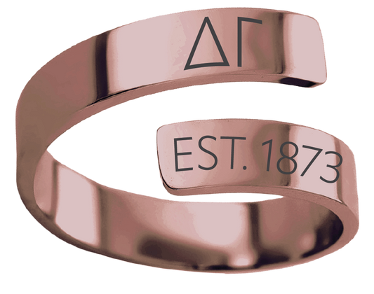 Delta Gamma Year and Letters Rings