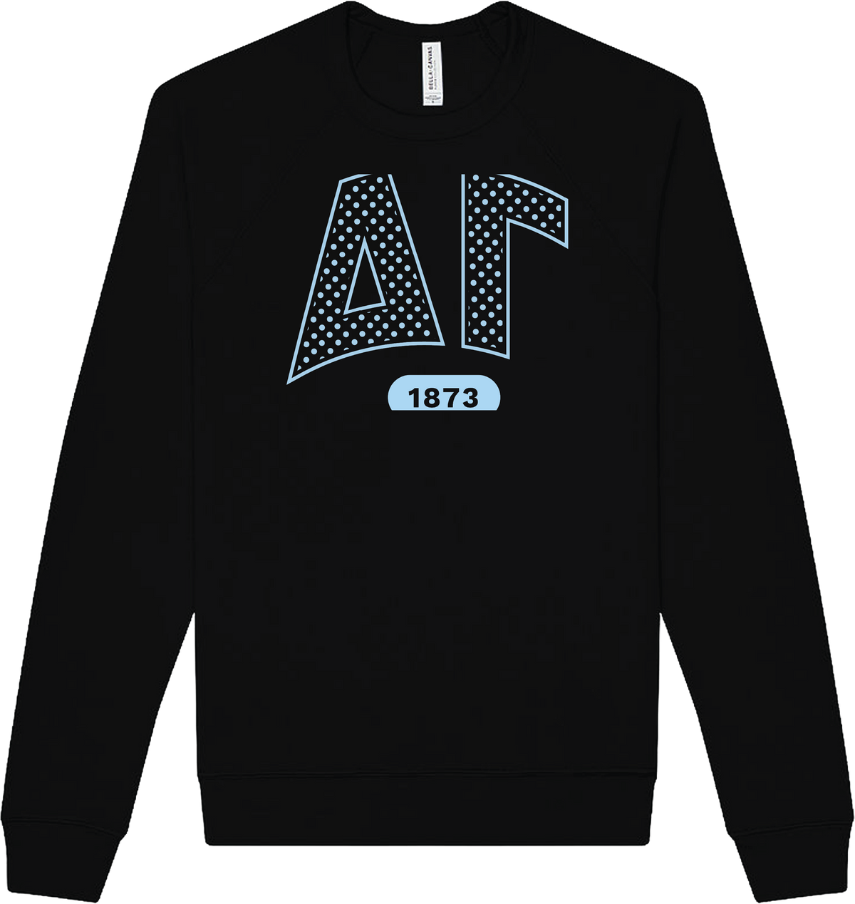 Delta Gamma Varsity Polka Dot Crewneck