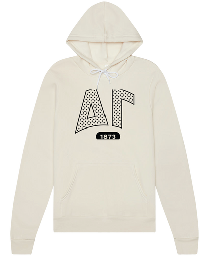 Delta Gamma Varsity Polka Dot Hoodie