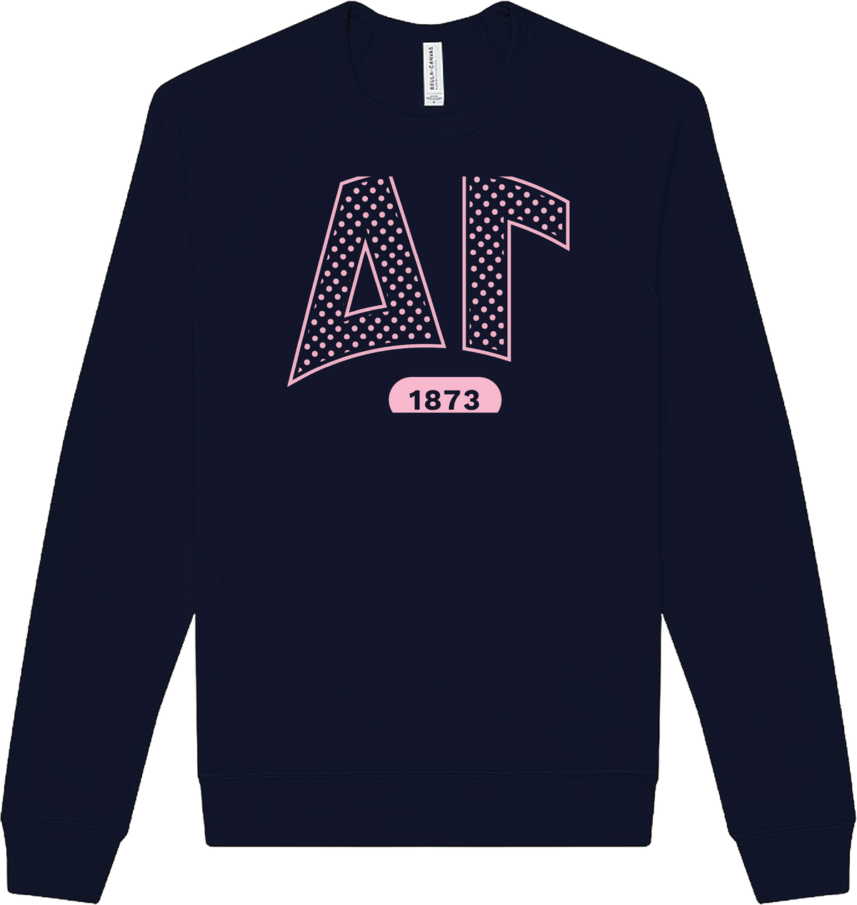 Delta Gamma Varsity Polka Dot Crewneck