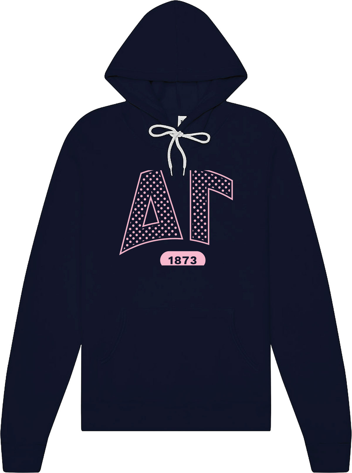 Delta Gamma Varsity Polka Dot Hoodie