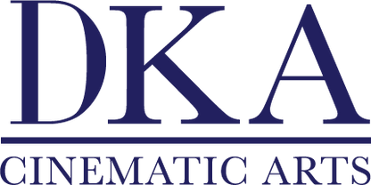 DKA Cinematic Arts logo with a blue and white color scheme