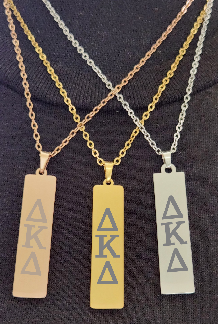 Delta Kappa Delta Lettered Necklaces