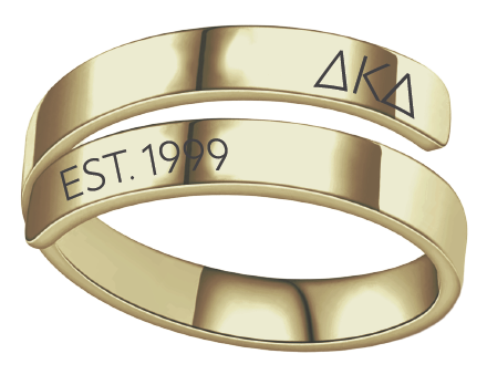 Delta Kappa Delta Year and Letters Rings