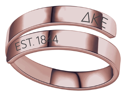Delta Kappa Epsilon Year and Letters Rings
