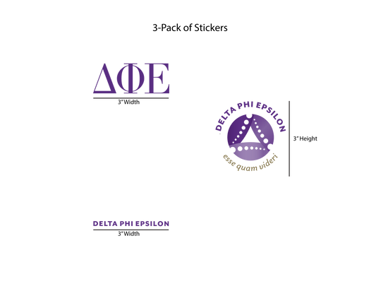 Delta Phi Epsilon Permanent Stickers