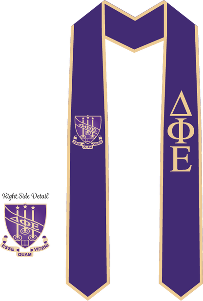 Delta Phi Epsilon Graduation Stoles