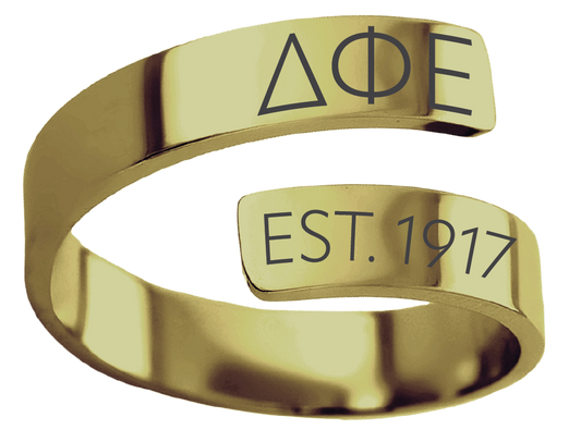 Delta Phi Epsilon Year and Letters Rings
