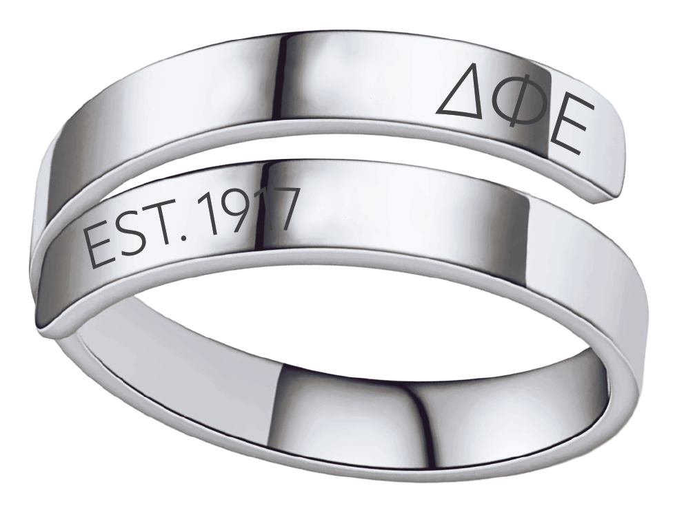 Delta Phi Epsilon Year and Letters Rings