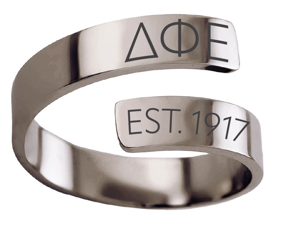 Delta Phi Epsilon Year and Letters Rings