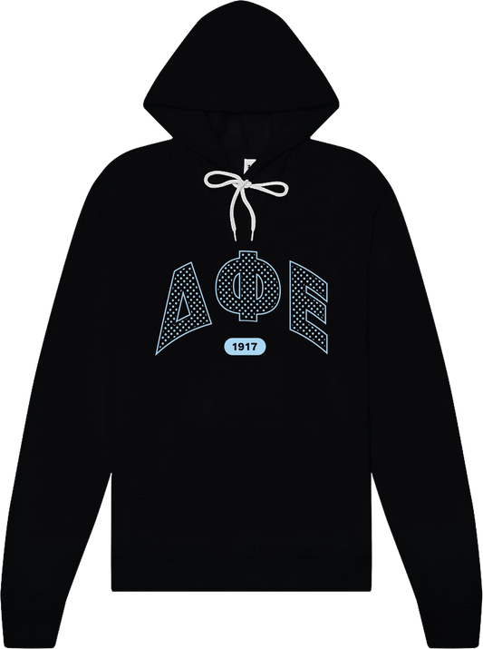 Delta Phi Epsilon Varsity Polka Dot Hoodie