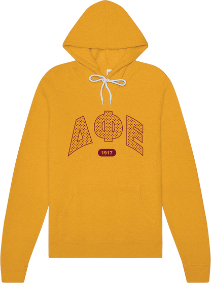 Delta Phi Epsilon Varsity Polka Dot Hoodie
