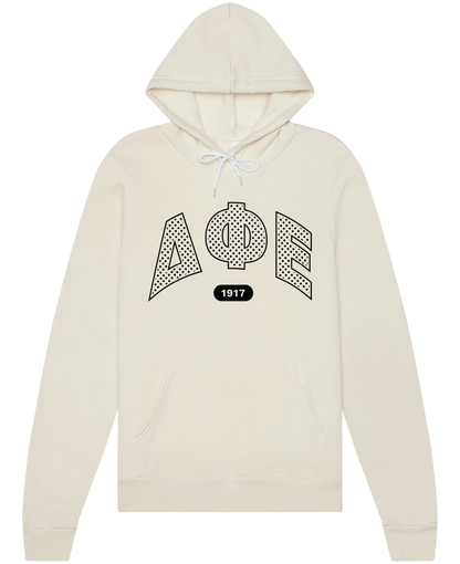 Delta Phi Epsilon Varsity Polka Dot Hoodie